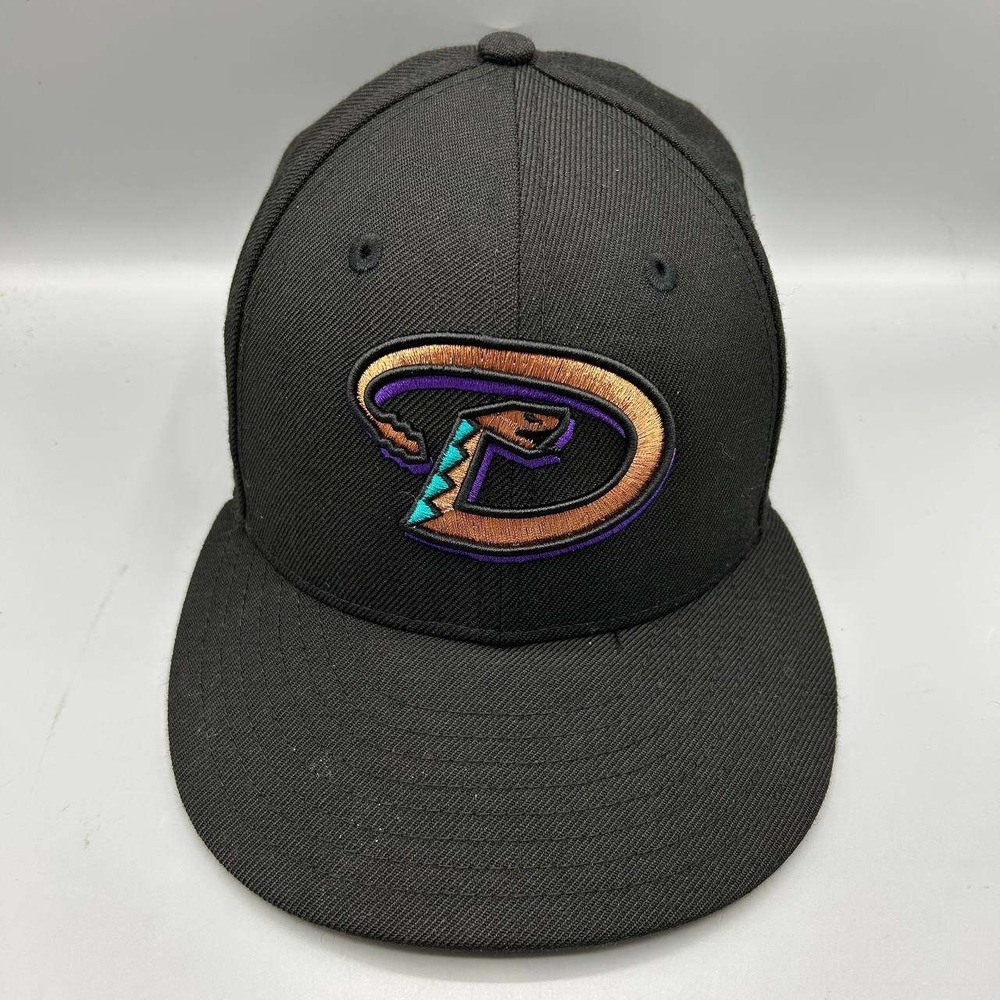 Arizona Diamondbacks MLB Hat Men 7 1/8 Black 59Fifty New Era Fitted Cap